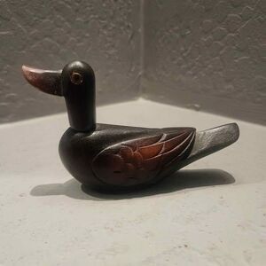 Miniature Wood Carved Duck 3.5"